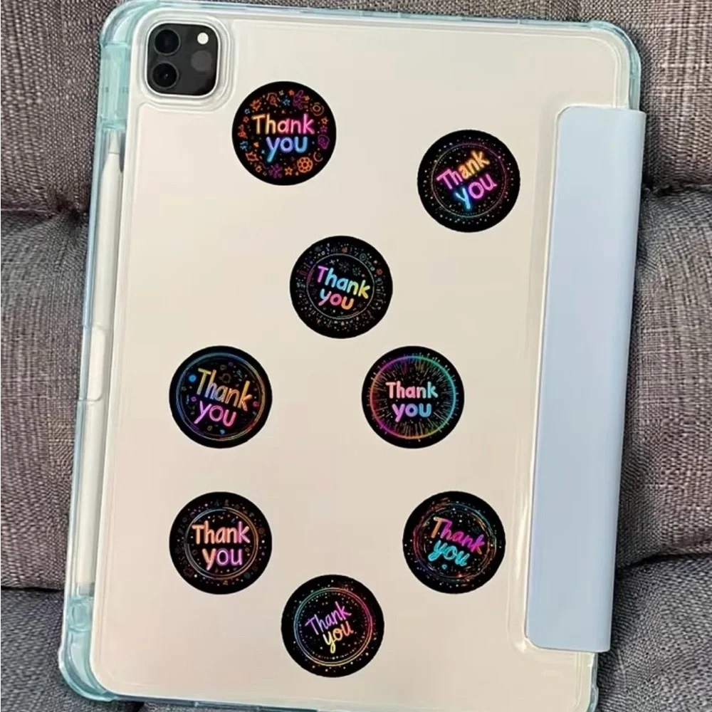Colorful Thank You Stickers, NEW, 500 Stickers